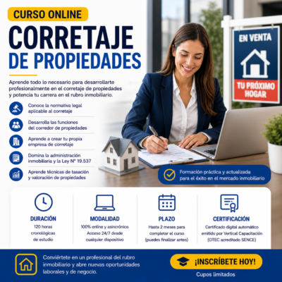 📘 Curso Online: Corretaje de Propiedades