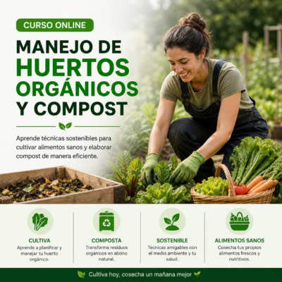 🌱 Curso Online: Manejo de Huertos Orgánicos y Compostaje