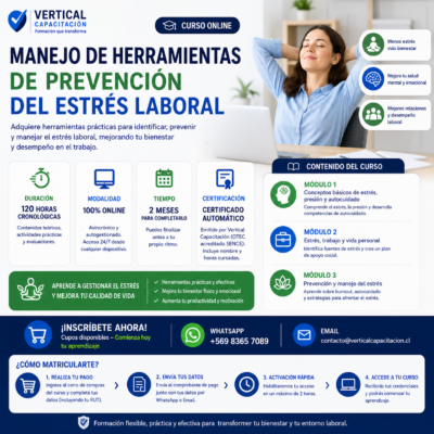 CURSO MANEJO DE HERRAMIENTAS DE PREVENCION DEL ESTRES LABORA