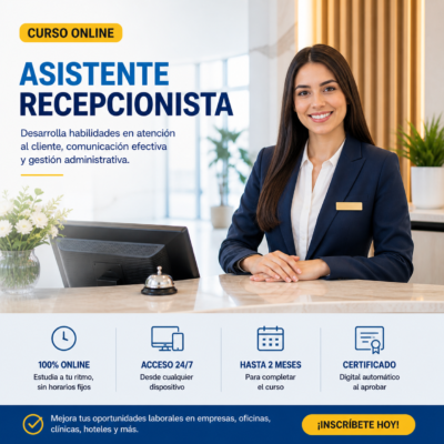 📘 Curso Online: Asistente Recepcionista