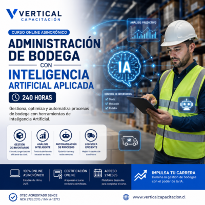Administracion de Bodega Control de Inventario - Con IA. Aplicada. 240 hrs.